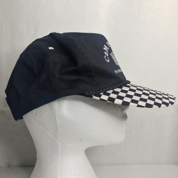 Vintage Nissin C&M Pallets New Orleans LA Checkered Black White Cap Retro Hat - Picture 6 of 12